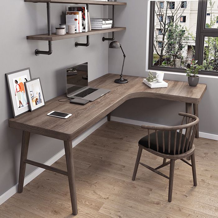 Industrial L-Shape Office Desk Solid Wooden Writing Desk for Office Clearhalo 'furn' 'furn_office_desk' 'Furniture' 'Office Desks' 'Office Furniture' 'office_desk' 1200x1200_d27a833f-9dcf-49c0-815e-b29ed59b4253