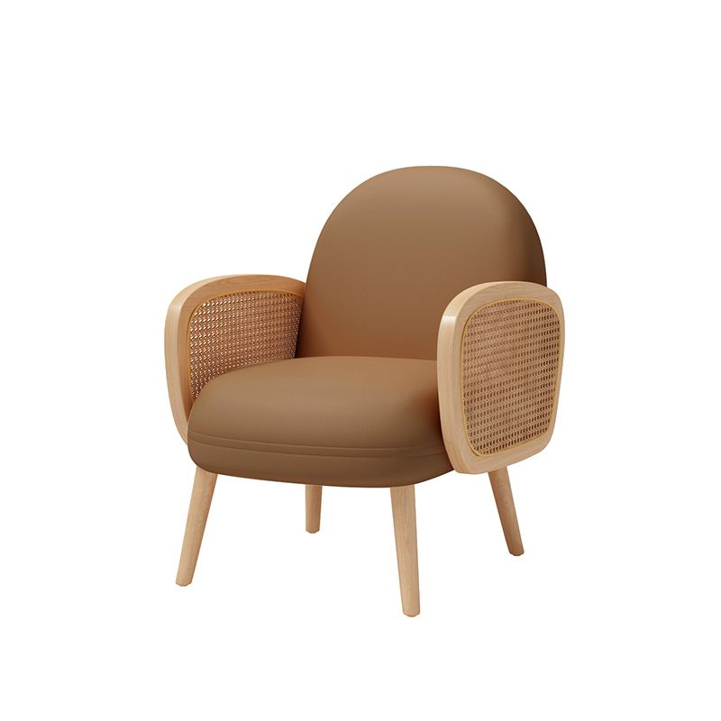 Beige Scandinavian Square Tufted Sofa with 4 Wood Legs for Apartment Clearhalo 'Furniture' 'kitchen' 'kitchen_sofas' 'Living Room Furniture' 'Sofa' 'sofas' 1200x1200_d27ca1bb-3c3e-4b09-ab6c-f995c34419a5