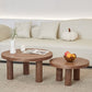 Scandinavian 3 Legs Coffee Table Round Wooden Coffee Table Set for Home Clearhalo 'Coffee & Accent Tables' 'Coffee Tables' 'coffee_tables' 'furn' 'furn_coffee_tables' 'Furniture' 'Living Room Furniture' 1200x1200_d27d0e22-e84d-462e-8ccc-b3b35ad271dd