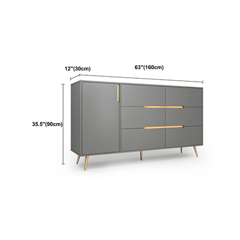 Gemanipuleerde houten sideboard tafel modern buffet dressoir voor keuken