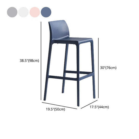 Contemporary Stackable Bar-stool Plastic Counter Bar Stool with Plastic Legs for Home Clearhalo 'Bar Furniture' 'Bar Stools' 'bar_stools' 'furn' 'furn_bar_stools' 'Furniture' 'furniture_bar_stools' 'Kitchen & Dining Furniture' 1200x1200_d27ffa33-3b89-460f-bf74-b262efae6d51
