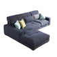 34.2"H Modern Cotton Blend Square Arm Sofa & Chaise for Living Room