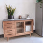 Solid Wood Sliding Door Sideboard Modern Sideboard for Kitchen Clearhalo 'buffet_sideboard' 'Buffets & Sideboards' 'furn' 'furn_buffet_sideboard' 'Furniture' 'Kitchen & Dining Furniture' 1200x1200_d2829b92-ef0b-4021-a8a2-f224a963cf9b