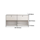 Sidebordo in acciaio inossidabile in stile moderno Sideboard bianca per soggiorno