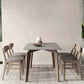 Mesa de comedor moderna de piedra sinterizada, mesa rectangular para uso doméstico
