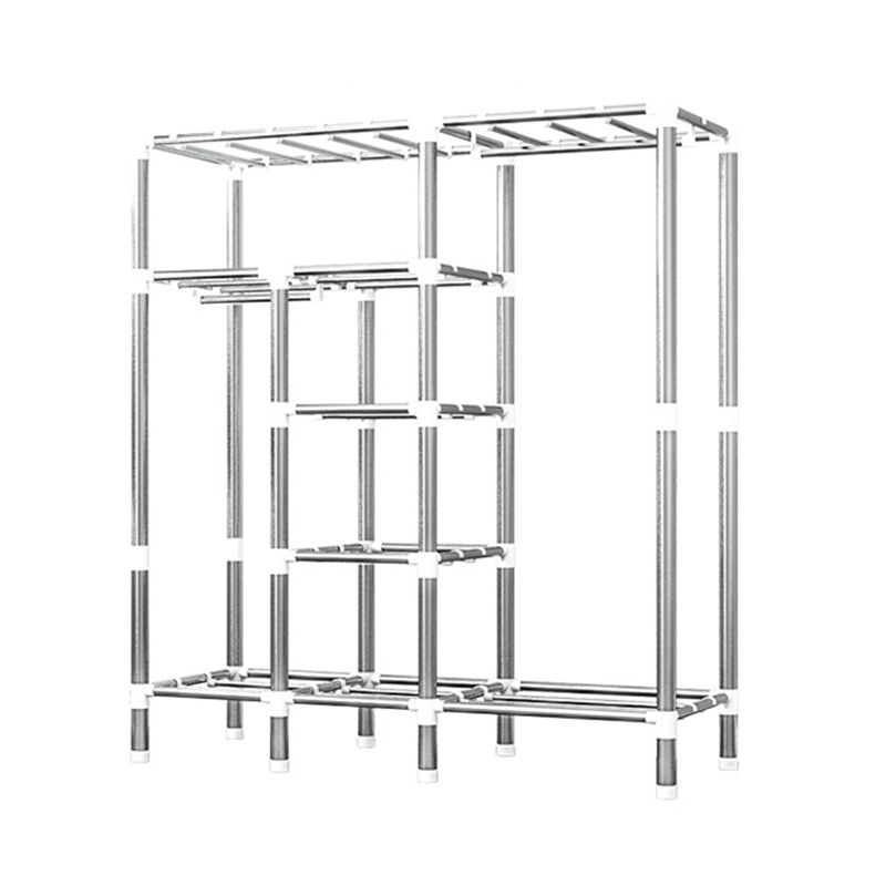 Guardaroba per la casa contemporanea armadio in acciaio in acciaio con scaffali