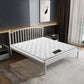 Metal Bed Frame in Stainless Steel 40.16" H Open-Frame Bed with Headboard