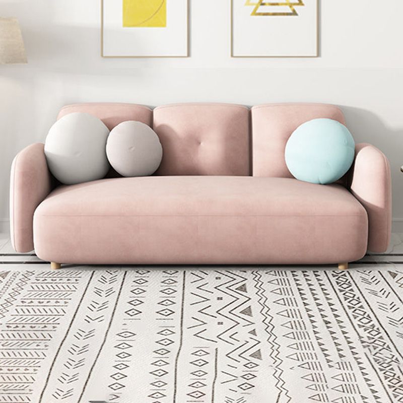 Divano moderno con braccio quadrato e schiena stretta per l'appartamento, 84,65 "