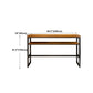 Modern Rectangle Bar Dining Table Wood Trestle Bar Height Table with Shelves Clearhalo 'Bar Furniture' 'Bar Tables' 'bar_tables' 'furn' 'furn_bar_tables' 'Furniture' 'furniture_bar_tables' 'Kitchen & Dining Furniture' 'kitchen&dining_furn' 'kitchen' 1200x1200_d28a66ce-a13c-48fa-8e5a-19cf9619e6f6