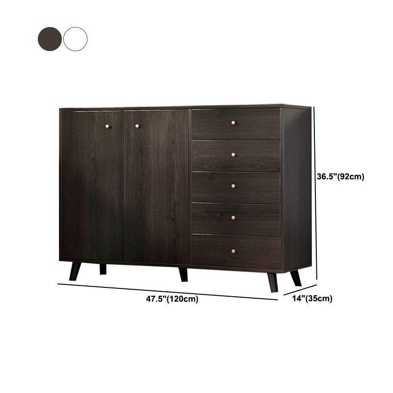 Contemporary Rectangle Side Cabinet with Drawers Wood Accent Chest Clearhalo 'Cabinets & Chests' 'cabinets_chests' 'furn' 'furn_cabinets_chests' 'Furniture' 'Living Room Furniture' 1200x1200_d28aaebe-7cad-4014-8003-a50074103311