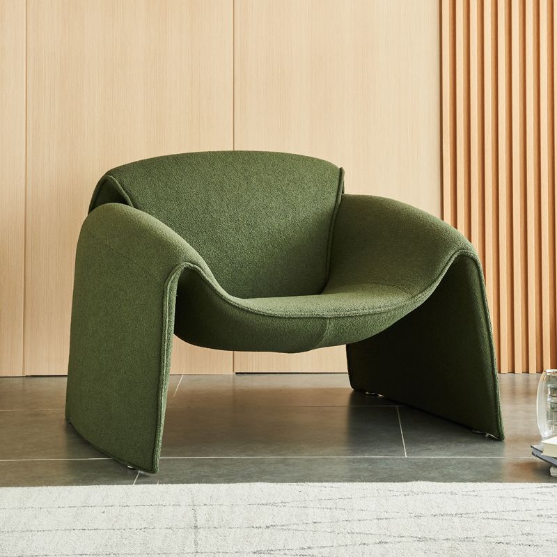 Contemporary 31.49 "sedia a spugna di spugna fissata di colore solido.