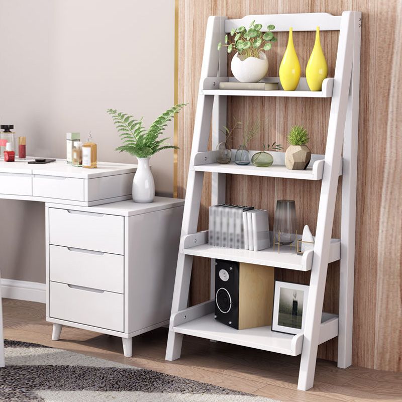 Modern Style Ladder Bookshelf Solid Wood Open Shelf Bookcase Clearhalo 'Bookcases' 'furn' 'furn_bookcases' 'Furniture' 'furniture_bookcases' 'kitchen' 'kitchen_bookcases' 'Living Room Furniture' 'Office Furniture' 1200x1200_d28c4bf8-4115-4015-8da8-cec4d2faa8bc