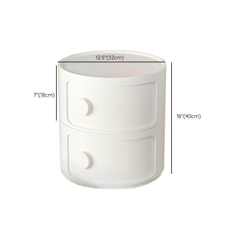 Mesa de acento de almacenamiento contemporáneo Nightsand Nightsand con gabinetes