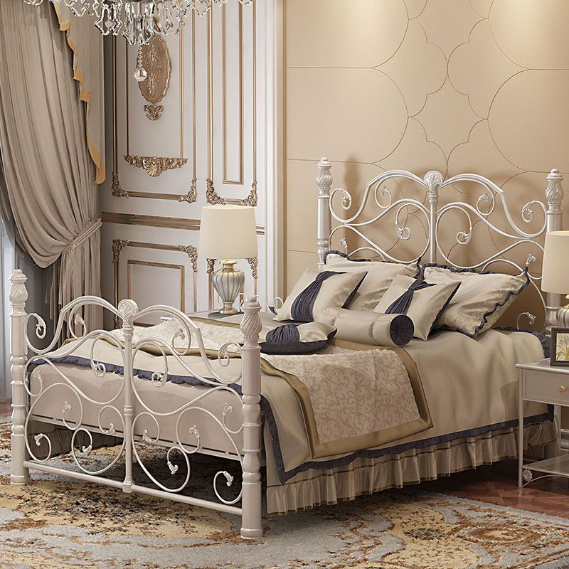 Letto a letto standard industriale con testiera e pedana