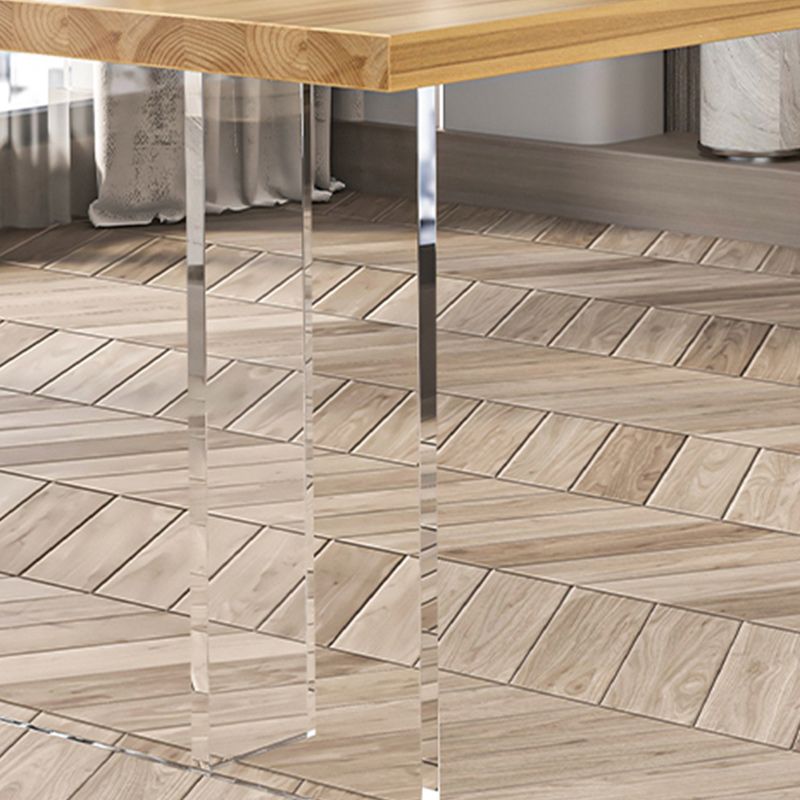 Modern 1/2 Pieces Dining Set Rectangle Pine Wood Dining Table for Dining Room Clearhalo 'Dining Room Sets' 'Dining Tables & Seating' 'dining_room_set' 'furn' 'furn_dining_room_set' 'Furniture' 'furniture_dining_room_set' 'Kitchen & Dining Furniture' 1200x1200_d28e47fc-411c-44f1-a0df-2fa90ff70dea