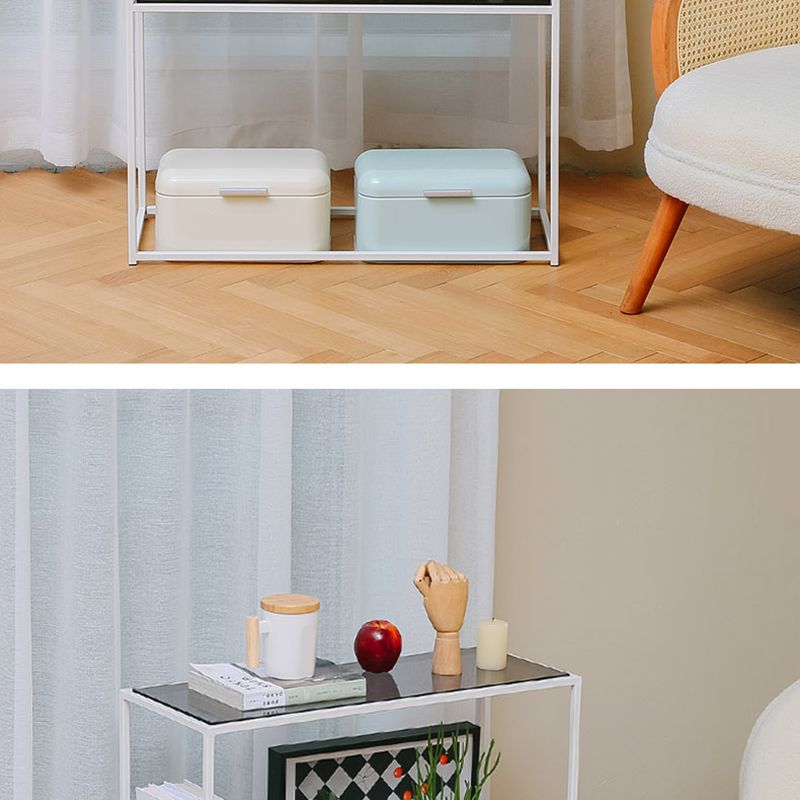 10 "brede hedendaagse plank boekenkast acryl open back boekenkast