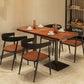 Solid Wood Industrial Dining Table Brown Square Table with Metal Base for Dinning Room Clearhalo ' dining_table' 'Dining Tables & Seating' 'Dining Tables' 'furn' 'furn_dining_table' 'Furniture' 'furniture_dining_table' 'Kitchen & Dining Furniture' 'kitchen&dining_furn' 'kitchen' 'kitchen_dining_table' 1200x1200_d290dafd-8f54-45c1-becb-7431bba56ca2