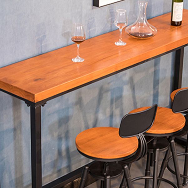 Tavolo da bar in legno massiccio industriale set 1/5/9 pezzi Tavolino con sgabelli alti