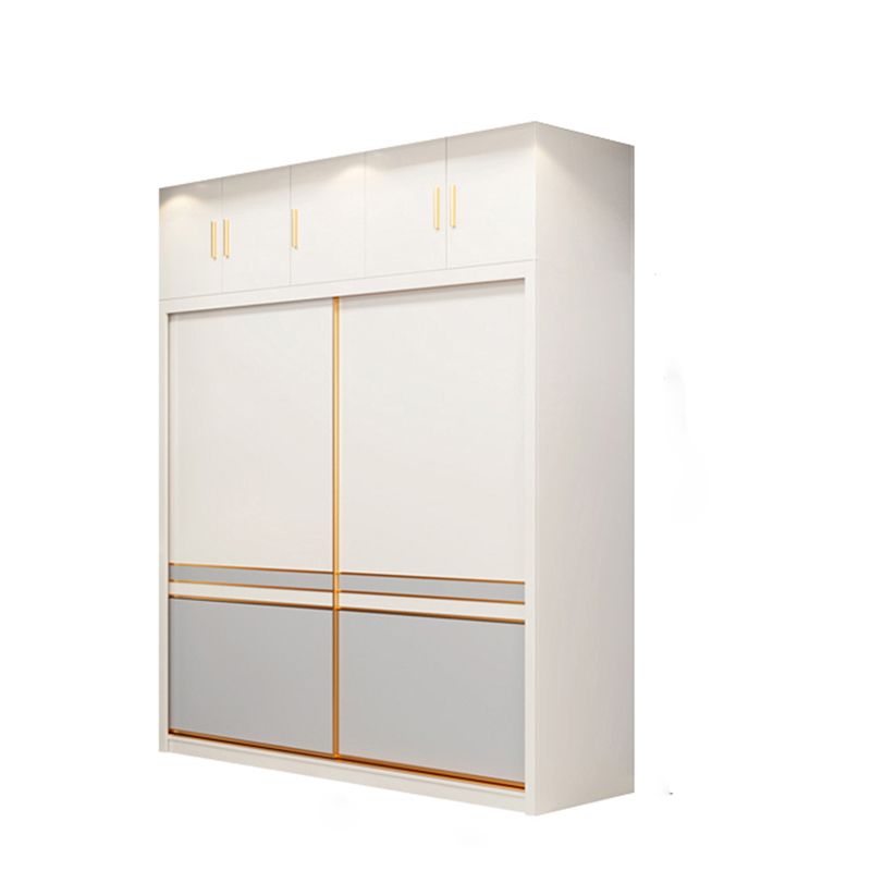 Bedroom Storage Cabinet Coastal Wooden Sliding Doors Wardrobe Armoire Clearhalo 'Armoires & Wardrobes' 'armoires_wardrobes' 'Bedroom Furniture' 'furn' 'furn_armoires_wardrobes' 'Furniture' 1200x1200_d295382d-b5f8-4a37-ab48-aa4fc9712059