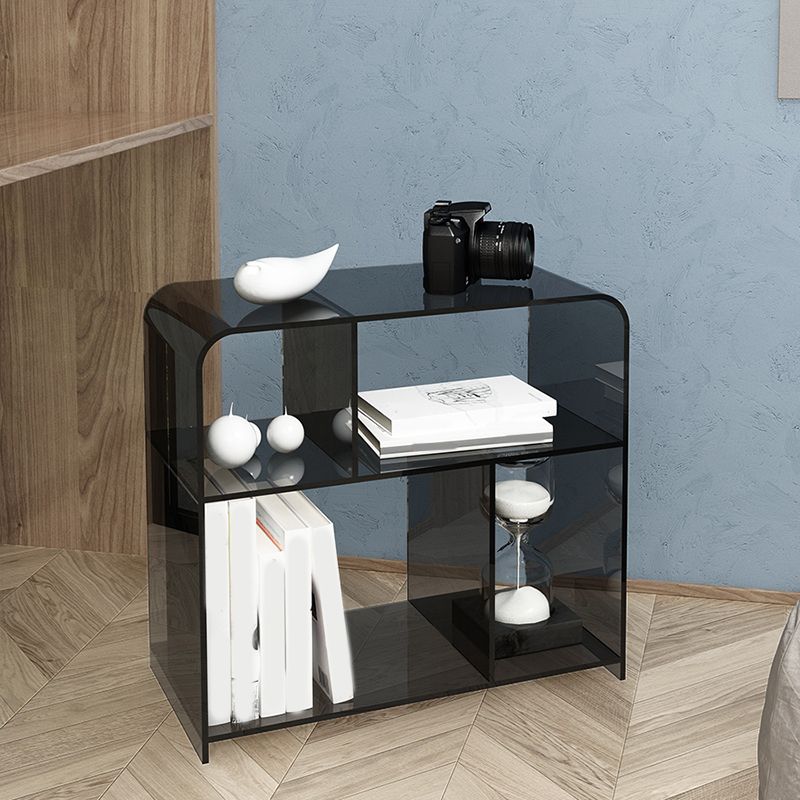 21.7" Tall Sofa Side Accent Table Modern Clear Acrylic End Table with Storage Clearhalo 'Coffee & Accent Tables' 'End & Side Tables' 'end_side_tables' 'furn' 'furn_end_side_tables' 'Furniture' 'Living Room Furniture' 1200x1200_d295b22f-bc23-49e5-9f5c-ecfda460835e