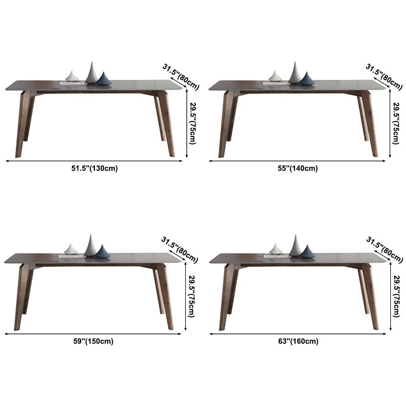 Contemporary Gray Sintered Stone Dining Table Rectangle Shape Standard Dining Table for Kitchen Clearhalo ' dining_table' 'Dining Tables & Seating' 'Dining Tables' 'furn' 'furn_dining_table' 'Furniture' 'furniture_dining_table' 'Kitchen & Dining Furniture' 'kitchen&dining_furn' 'kitchen' 'kitchen_dining_table' 1200x1200_d29748f8-a809-4a26-816f-abf554b84835