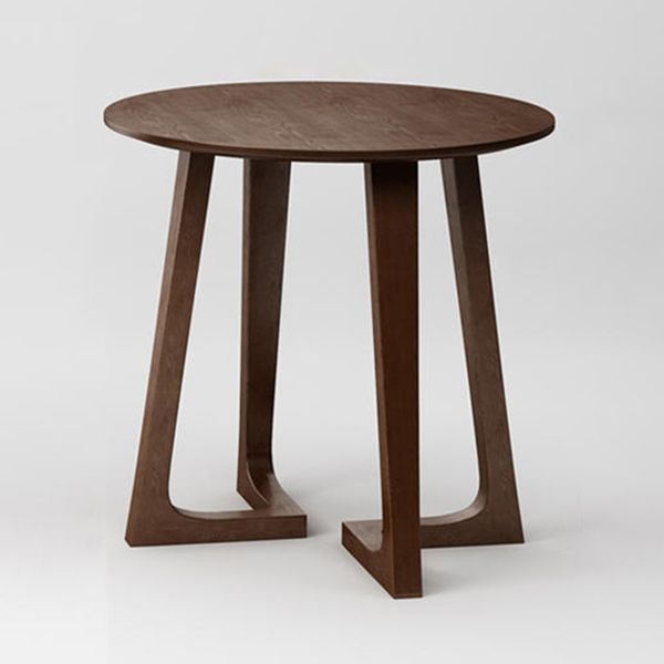 Solid Wood Brown Tone Dining Table Modern Double Pedestal Table for Dining Room Clearhalo ' dining_table' 'Dining Tables & Seating' 'Dining Tables' 'furn' 'furn_dining_table' 'Furniture' 'furniture_dining_table' 'Kitchen & Dining Furniture' 'kitchen&dining_furn' 'kitchen' 'kitchen_dining_table' 1200x1200_d298da75-892a-430d-a334-fc050423c6fa