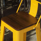 Yellow Iron Table Set 1/3/4 Pieces Industrial Bar Stool and Table Set