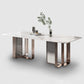 Rectangle Sintered Stone Top Table Contemporary Metal Base Dining Table Clearhalo 'Dining Tables & Seating' 'Dining Tables' 'dining_table' 'furn' 'furn_dining_table' 'Furniture' 'Kitchen & Dining Furniture' 1200x1200_d29a71f9-d159-44f5-a157-1bce239e769c