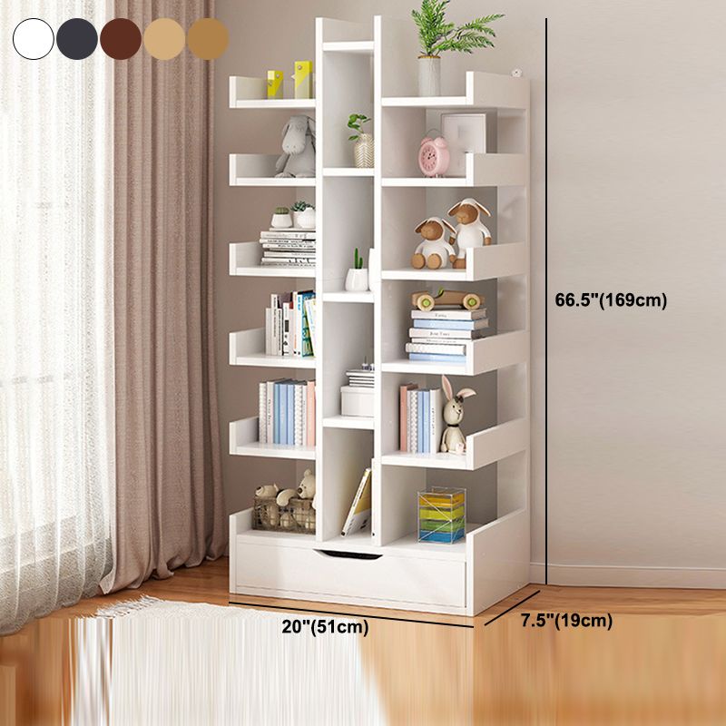 Scandinavian Manufactured Wood Etagere Bookshelf Vertical Open Bookcase for Home Clearhalo 'Bookcases' 'furn' 'furn_bookcases' 'Furniture' 'furniture_bookcases' 'Office Furniture' 1200x1200_d29a8aac-c091-44b2-b3e5-dee98085aaa5
