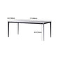 Contemporary Rectangle Dining Table Stone Dining Table with 4 Legs