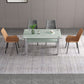 Metal Modern Rectangle Indoor Table Glass Table for Kitchen and Dining Room Clearhalo ' dining_table' 'Dining Tables & Seating' 'Dining Tables' 'furn' 'furn_dining_table' 'Furniture' 'furniture_dining_table' 'Kitchen & Dining Furniture' 'kitchen&dining_furn' 'kitchen' 'kitchen_dining_table' 1200x1200_d29bcaa5-2191-4467-891c-9805baeab7a7