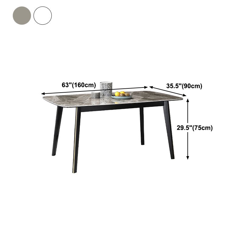 Industrial Style Dining Site Table Rectangle Stone Furniture with 4-foot Clearhalo ' dining_table' 'Dining Tables & Seating' 'Dining Tables' 'furn' 'furn_dining_table' 'Furniture' 'furniture_dining_table' 'Kitchen & Dining Furniture' 'kitchen&dining_furn' 'kitchen' 'kitchen_dining_table' 1200x1200_d29d30d6-0f90-417f-b916-99d2b53e54ed