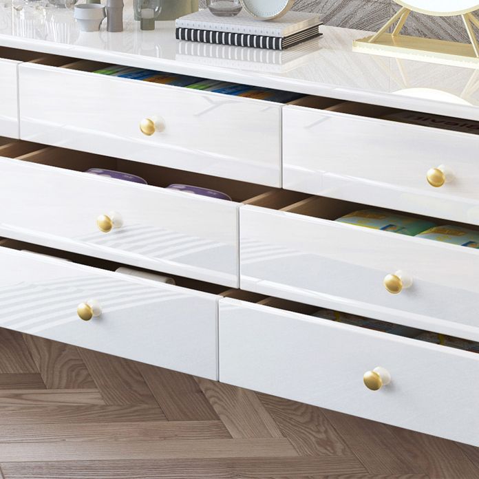 Moderno cuffia da pranzo in legno semplice credenza con cassetto per soggiorno senza specchio