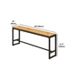 Mesa de comedor de madera de pino, mesa de Bar rectangular moderna para tienda de té con leche y cafetería