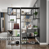 Libreria moderna in metallo etagere libreria a ripiana aperta in brunale-70,8 "h x 11,8" w