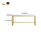 White and Black Glam Style Bar Table in Faux Marble and Metal Milk Tea Shop Bar Table Clearhalo 'Bar Furniture' 'Bar Tables' 'bar_tables' 'furn' 'furn_bar_tables' 'Furniture' 'furniture_bar_tables' 'Kitchen & Dining Furniture' 1200x1200_d29f86c2-b194-4e0e-8407-5468335ba9be