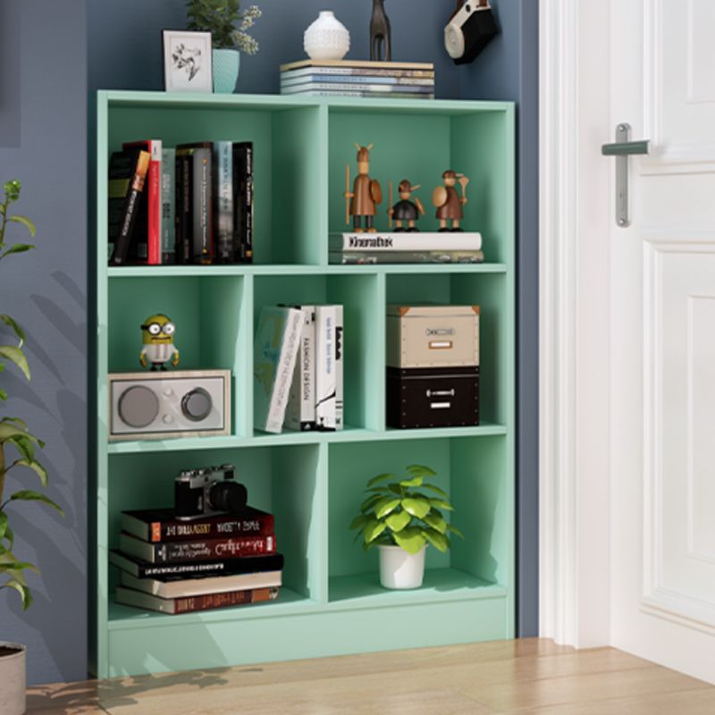 Modern Engineered Wood Standard Bookshelf Closed Back Bookcase with Shelves
