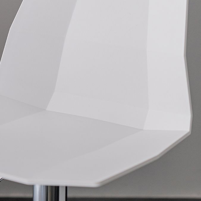 Modern Backrest Armless Counter Stool Iron Cafe Bar Stool with Plastic Cushion