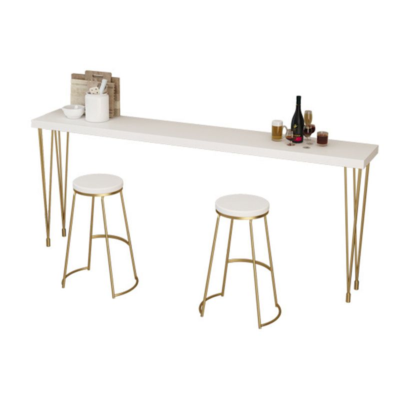 Glam Style Rectangle Bar Table Set 1/2/3/5/9 Pieces Solid Wood Counter Table Clearhalo 'Bar Furniture' 'furn' 'furn_home_bar_bar_sets' 'Furniture' 'Home Bars & Bar Sets' 'home_bar_bar_sets' 'Kitchen & Dining Furniture' 1200x1200_d2a389cf-94aa-42e5-a393-d62a958143a9