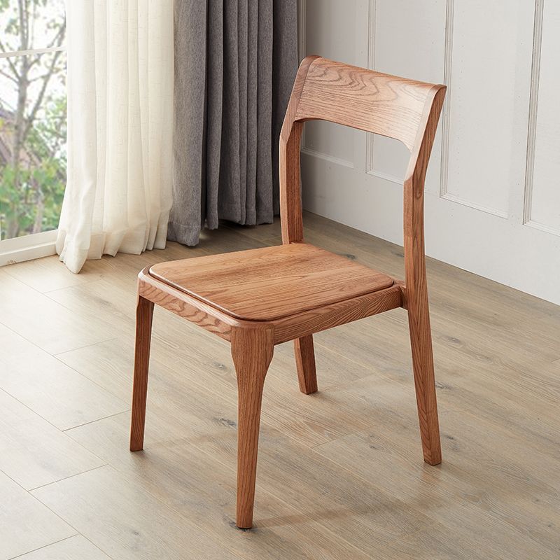 Contemporary Wood Dining Room Chairs Armless Open Back Dining Side Chair Clearhalo 'Dining Chairs' 'Dining Tables & Seating' 'dining_chair' 'furn' 'furn_dining_chair' 'Furniture' 'Kitchen & Dining Furniture' 1200x1200_d2a64a01-f5ca-4cda-91da-413eda646feb