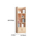 Estantería moderna de pino 9.5 "W estantería de almacenamiento cerrado con estantes
