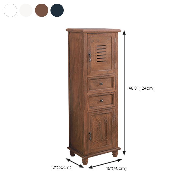 Coffre de rangement en bois pour chambre à coucher nautique Coffre vertical de 12 po de largeur avec tiroirs