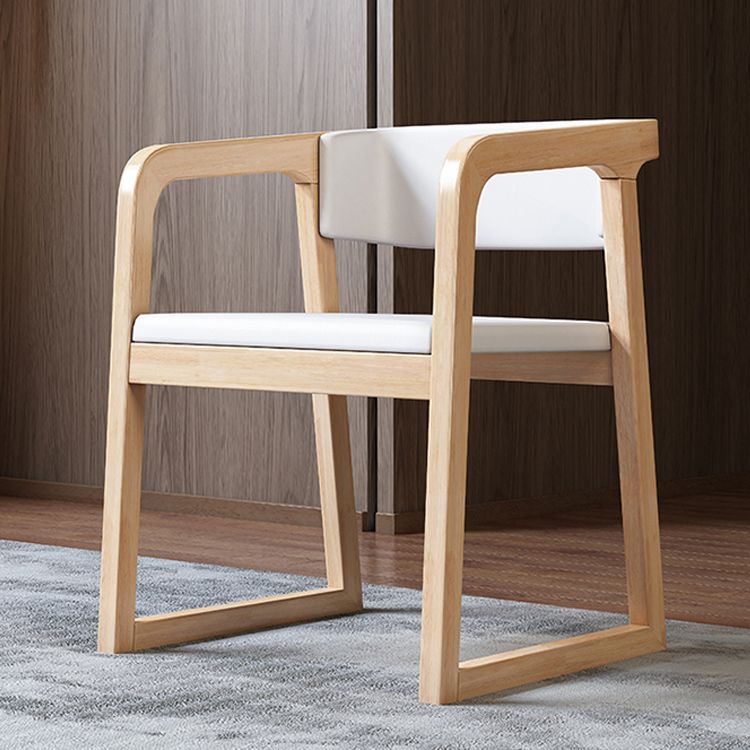 Home Scandinavian Style Wood Dining Chair Open Back Dining Chair with Arm Clearhalo ' kitchen&dining_furn' 'Dining Chairs' 'Dining Tables & Seating' 'dining_chair' 'furn' 'furn_dining_chair' 'Furniture' 'furniture_dining_chair' 'Kitchen & Dining Furniture' 'kitchen' 1200x1200_d2a9f449-0a92-4ab8-a23c-83bc3352dffa