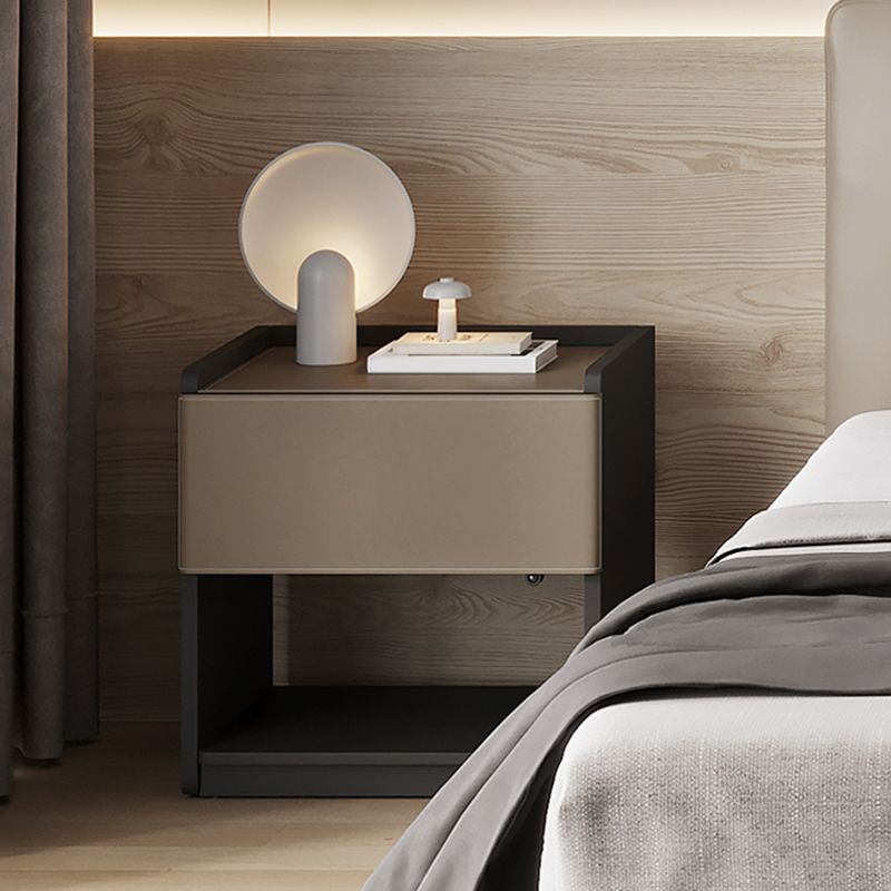 20 "lang 1 - lade nachtkastje modern faux lederen nachtkastje