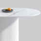 Oval Shape White Tone Table Simplicity Pedestal Table for Dining Room Clearhalo ' dining_table' 'Dining Tables & Seating' 'Dining Tables' 'furn' 'furn_dining_table' 'Furniture' 'furniture_dining_table' 'Kitchen & Dining Furniture' 'kitchen&dining_furn' 'kitchen' 'kitchen_dining_table' 1200x1200_d2abed9f-4763-4879-a648-8350fb3e3f4a