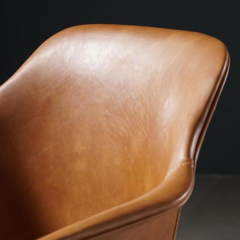 Metal Contemporary Kitchen Dining Chair Arm Solid Back Chair Clearhalo 'Dining Chairs' 'Dining Tables & Seating' 'dining_chair' 'Furniture' 'furniture_dining_chair' 'Kitchen & Dining Furniture' 1200x1200_d2acf09e-f5ed-465a-a8a3-ad4931af383d