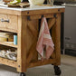 Modern Rectangle Kitchen Cart with Pine Wood Base and 2 Drawers Clearhalo 'furn' 'furn_kitchen_islands_carts' 'Furniture' 'Kitchen & Dining Furniture' 'Kitchen Islands & Carts' 'kitchen_islands_carts' 1200x1200_d2af0b62-94ba-437c-8a93-ac4655af8fa9