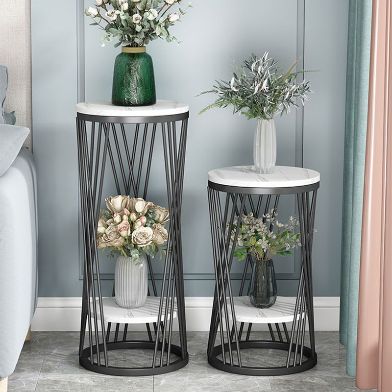 Mid-Century Contemporary Solid Marble Round/Square Frame Living Room Side End Table Clearhalo 'Coffee & Accent Tables' 'End & Side Tables' 'end_side_tables' 'furn' 'furn_end_side_tables' 'Furniture' 'Living Room Furniture' 1200x1200_d2b0a4b4-a60d-4d0a-bdb4-47653a7f6246