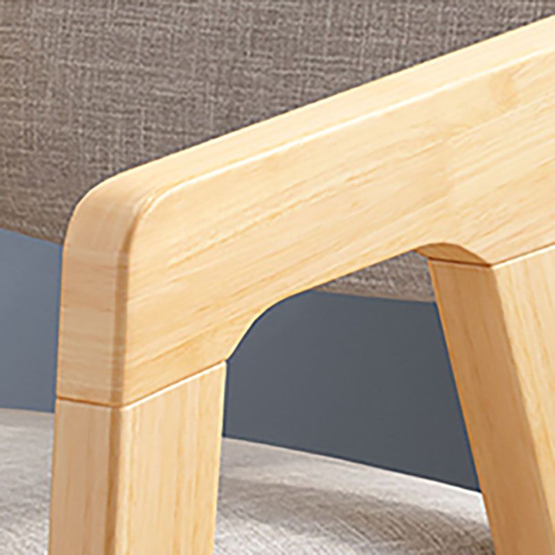 Contemporary Kitchen Chairs Dining Arm Side Chair with Wooden Legs Clearhalo 'Dining Chairs' 'Dining Tables & Seating' 'dining_chair' 'furn' 'furn_dining_chair' 'Furniture' 'Kitchen & Dining Furniture' 1200x1200_d2b12cf2-a921-4764-aff2-dc91533b674a