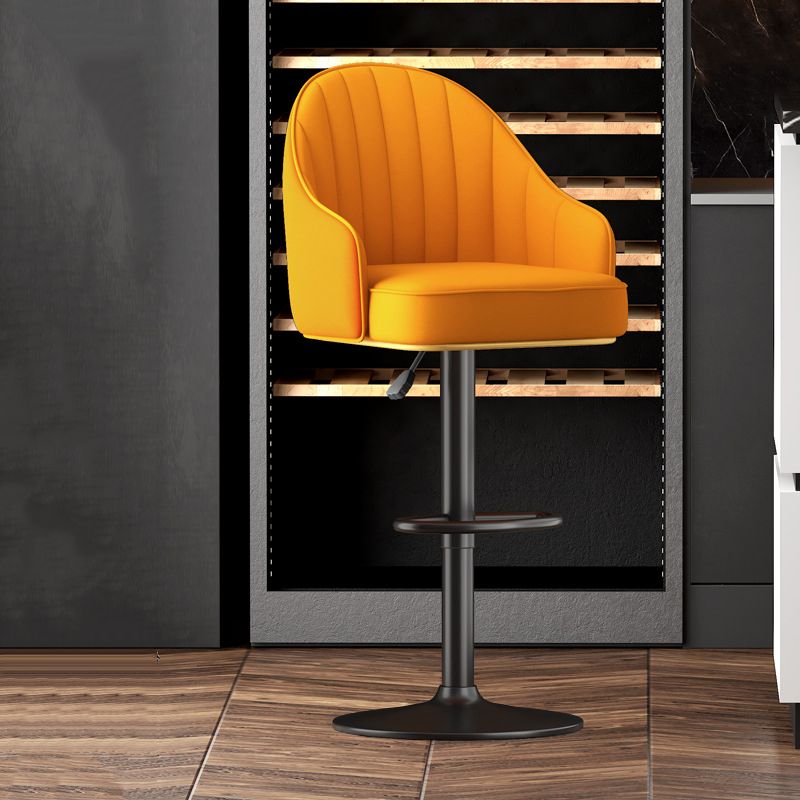 Casa sgabello in pelle girevole a casa regolabile sgabello in pelle contemporanea